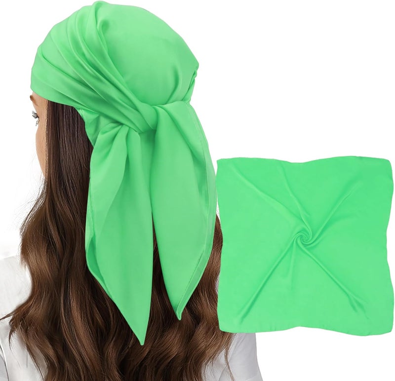 vimate Head Scarf for Women Hair 27'' Square Satin Silk Feeling Bnadana Neck Scarf Handbag Accessories Etc - Image 2